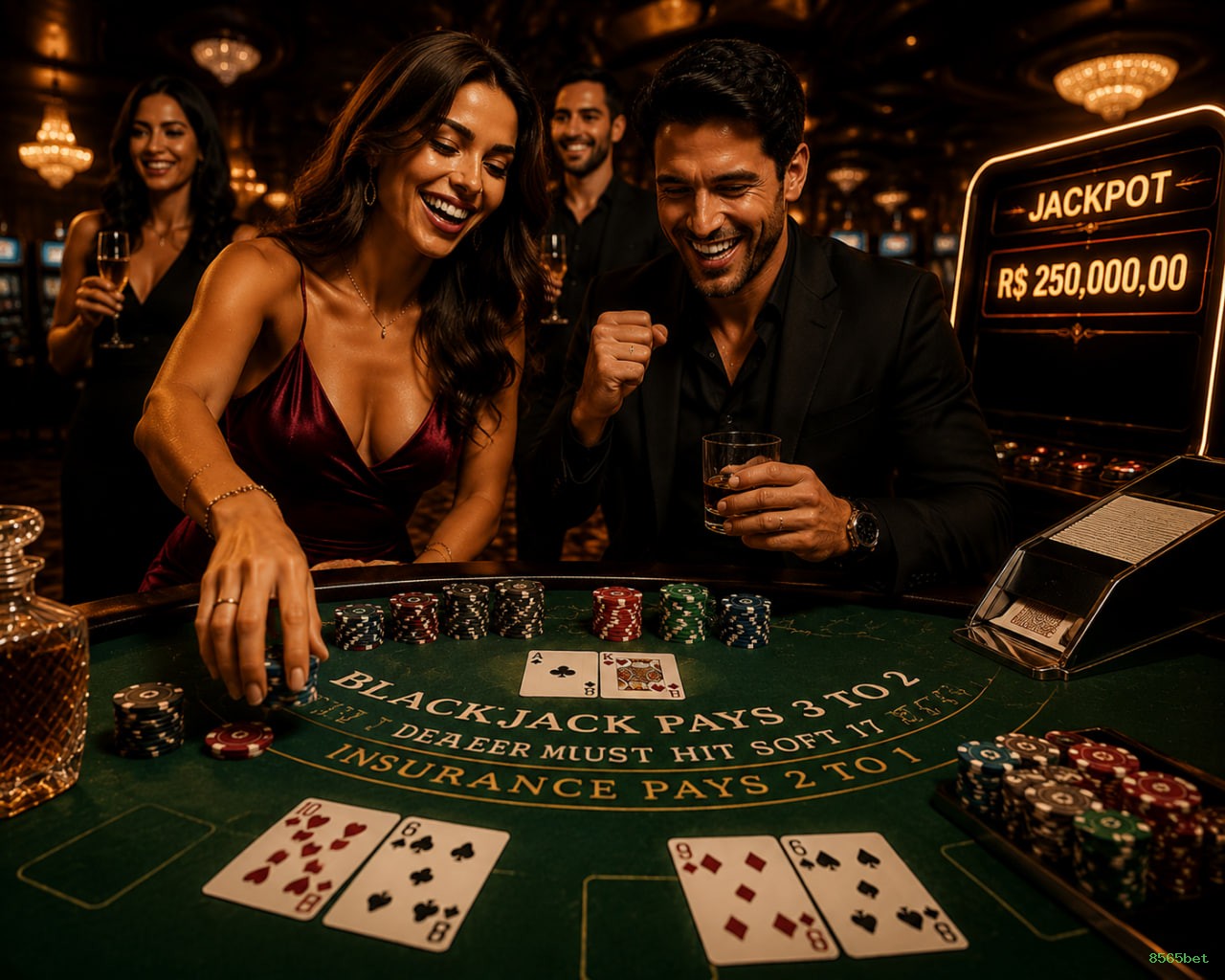Roleta e blackjack 8565bet